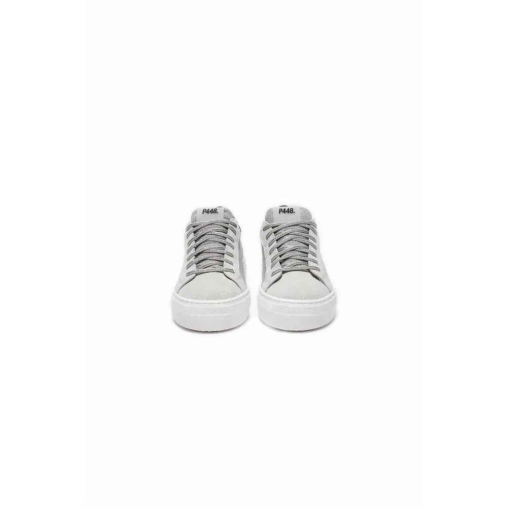 P448 Gray and Black Low-Top Sneakers